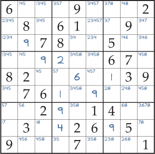 solved sudoku